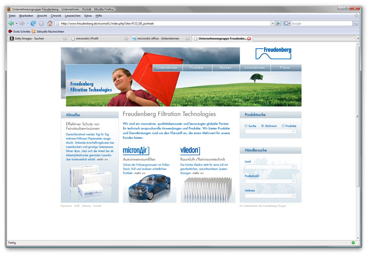 Homepage Freudenberg