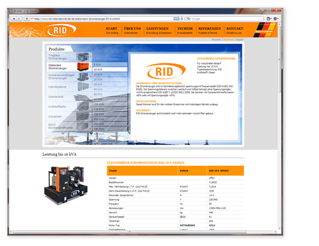 R.I.D. GmbH Produkte